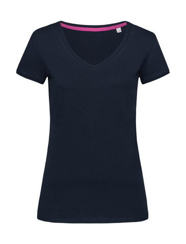 Stedman Megan V-Neck, Marina Blue, L bedrucken, Art.-Nr. 129052075