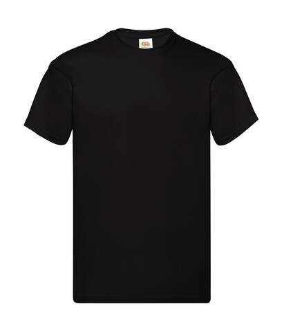 Fruit of the Loom Original T, Black, 3XL bedrucken, Art.-Nr. 130011018