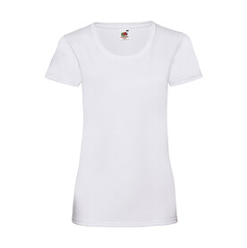 Fruit of the Loom Ladies` Valueweight T, White, XS (8) bedrucken, Art.-Nr. 136010002