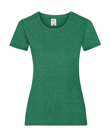 Fruit of the Loom Ladies` Valueweight T, Heather Green, XL (16) bedrucken, Art.-Nr. 136015066