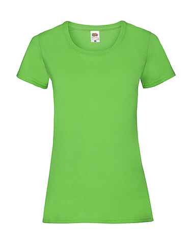 Fruit of the Loom Ladies` Valueweight T, Lime Green, M (12) bedrucken, Art.-Nr. 136015214