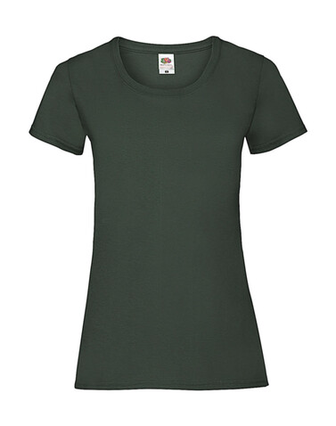 Fruit of the Loom Ladies` Valueweight T, Bottle Green, S (10) bedrucken, Art.-Nr. 136015403