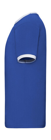 Fruit of the Loom Ringer T, Royal/White, S bedrucken, Art.-Nr. 161013533