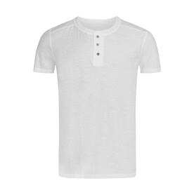 Stedman Shawn Henley T-shirt Men, White, S bedrucken, Art.-Nr. 161050003