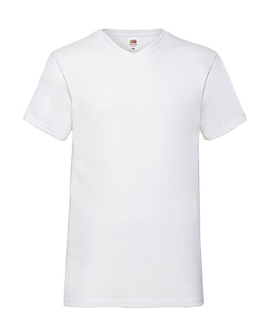 Fruit of the Loom Valueweight V-Neck-Tee, White, 3XL bedrucken, Art.-Nr. 164010008