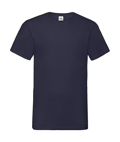 Fruit of the Loom Valueweight V-Neck-Tee, Navy, 4XL bedrucken, Art.-Nr. 164012009