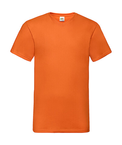 Fruit of the Loom Valueweight V-Neck-Tee, Orange, S bedrucken, Art.-Nr. 164014103