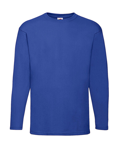 Fruit of the Loom Valueweight LS T, Royal, L bedrucken, Art.-Nr. 170013005