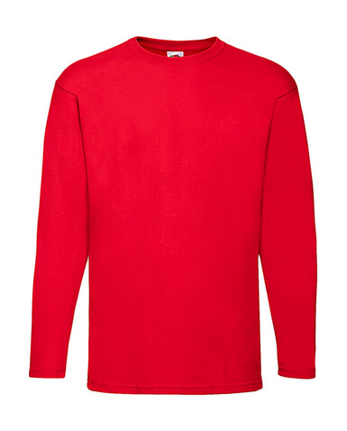 Fruit of the Loom Valueweight LS T, Red, 2XL bedrucken, Art.-Nr. 170014007