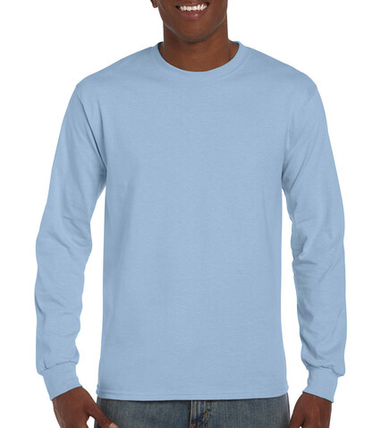 Gildan Ultra Cotton Adult T-Shirt LS, Light Blue, S bedrucken, Art.-Nr. 171093213