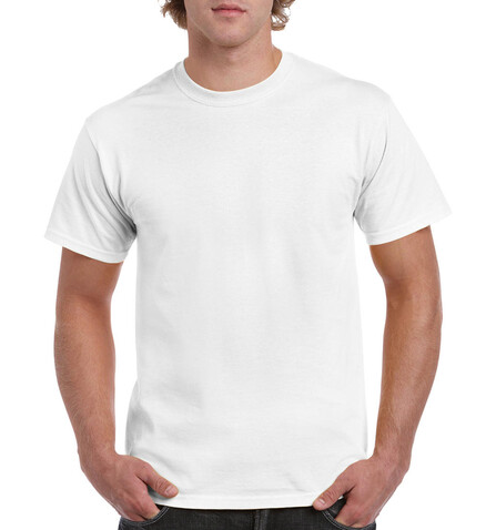 Gildan Heavy Cotton Adult T-Shirt, White, 4XL bedrucken, Art.-Nr. 180090009