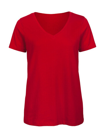 B &amp; C Organic Inspire V T /women, Red, XL bedrucken, Art.-Nr. 182424006