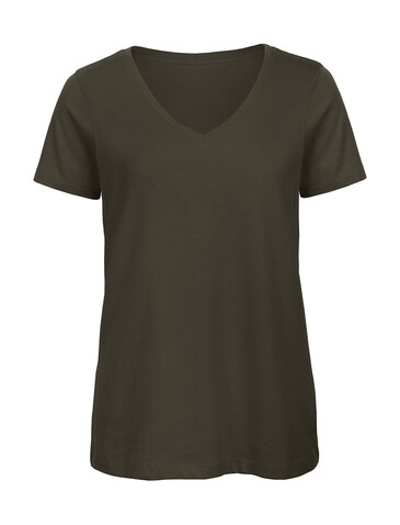 B &amp; C Organic Inspire V T /women, Khaki Green, XL bedrucken, Art.-Nr. 182425266