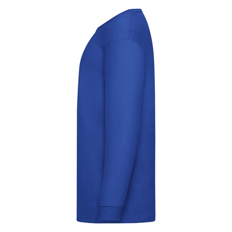 Fruit of the Loom Kids` Valueweight Long Sleeve T, Royal, 128 (7-8) bedrucken, Art.-Nr. 185013005
