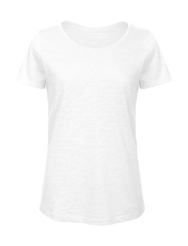 B &amp; C Organic Inspire Slub T /women, Chic Pure White, XS bedrucken, Art.-Nr. 185420052