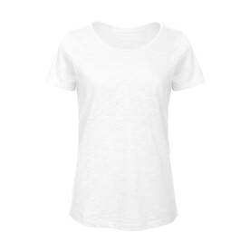 B &amp;amp; C Organic Inspire Slub T /women, Chic Pure White, M bedrucken, Art.-Nr. 185420054
