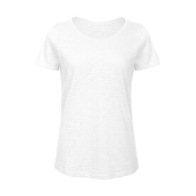 B &amp;amp; C Organic Inspire Slub T /women, Chic Pure White, XS bedrucken, Art.-Nr. 185420052