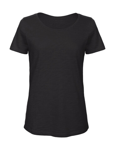 B &amp; C Organic Inspire Slub T /women, Chic Black, 2XL bedrucken, Art.-Nr. 185421227