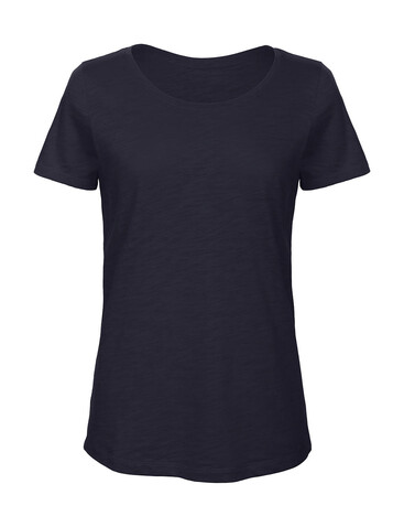 B &amp; C Organic Inspire Slub T /women, Chic Navy, 2XL bedrucken, Art.-Nr. 185422497