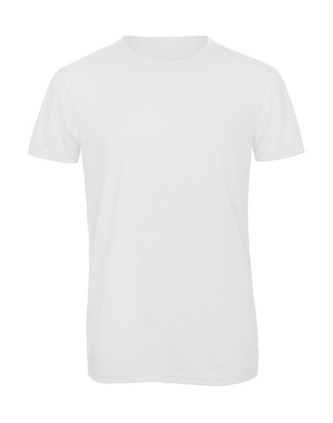 B &amp; C Triblend/men T-Shirt, White, XL bedrucken, Art.-Nr. 186420006