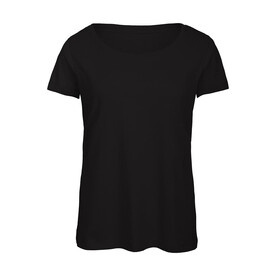 B &amp;amp; C Triblend/women T-Shirt, Black, XS bedrucken, Art.-Nr. 187421012