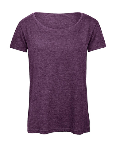 B &amp; C Triblend/women T-Shirt, Heather Purple, 2XL bedrucken, Art.-Nr. 187423447