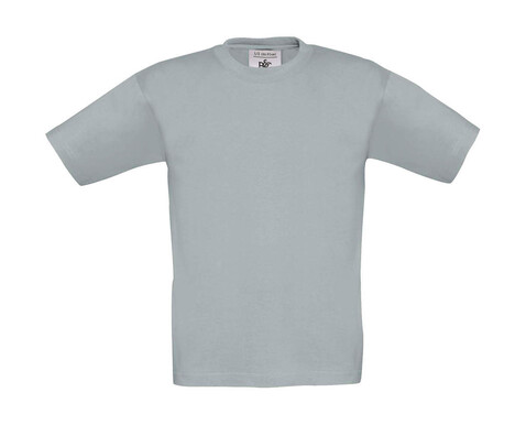 B &amp; C Exact 190/kids T-Shirt, Pacific Grey, 3/4 (98/104) bedrucken, Art.-Nr. 188421353