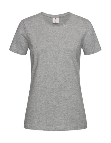 Stedman Comfort-T 185 Women, Grey Heather, 2XL bedrucken, Art.-Nr. 193051237