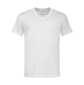 Stedman Classic-T V-Neck, White, S bedrucken, Art.-Nr. 194050003