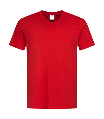 Stedman Classic-T V-Neck, Scarlet Red, 2XL bedrucken, Art.-Nr. 194054027