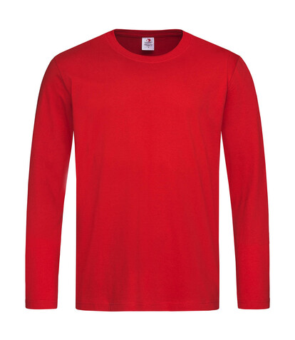 Stedman Classic-T Long Sleeve, Scarlet Red, XL bedrucken, Art.-Nr. 195054026