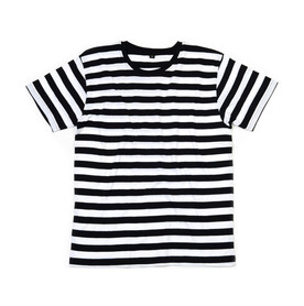 Mantis Men`s Stripy T, Black/White, S bedrucken, Art.-Nr. 195481503