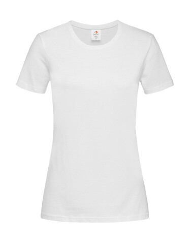 Stedman Classic-T Fitted Women, White, S bedrucken, Art.-Nr. 196050003
