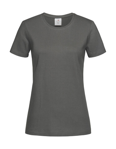 Stedman Classic-T Fitted Women, Real Grey, S bedrucken, Art.-Nr. 196051203