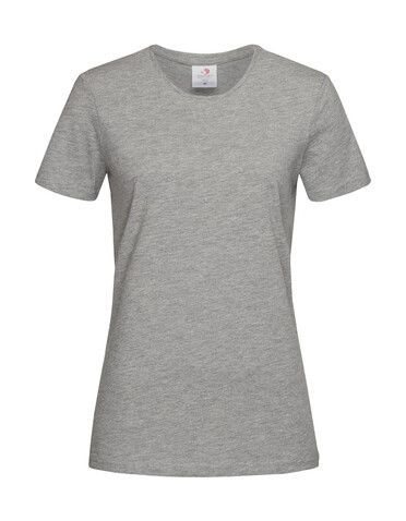 Stedman Classic-T Fitted Women, Grey Heather, XL bedrucken, Art.-Nr. 196051236