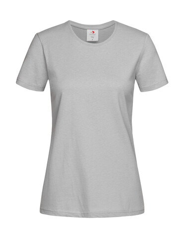 Stedman Classic-T Fitted Women, Soft Grey, M bedrucken, Art.-Nr. 196051354