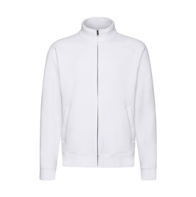 Fruit of the Loom Premium Sweat Jacket, White, S bedrucken, Art.-Nr. 203010003