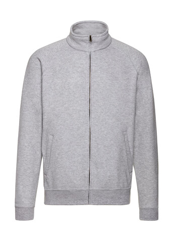 Fruit of the Loom Classic Sweat Jacket, White, L bedrucken, Art.-Nr. 204010005