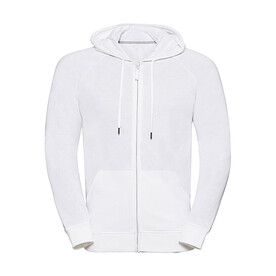 Russell Europe Men`s HD Zipped Hood Sweat, White, XS bedrucken, Art.-Nr. 208000002