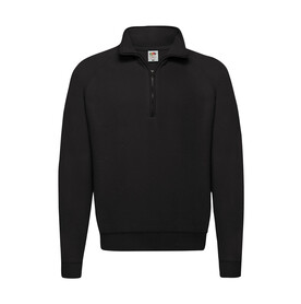 Fruit of the Loom Classic Zip Neck Sweat, Black, S bedrucken, Art.-Nr. 210011013 Fruit of the Loom Classic Zip Neck Sweat, Black, S bedrucken, Art.-Nr. 210011013