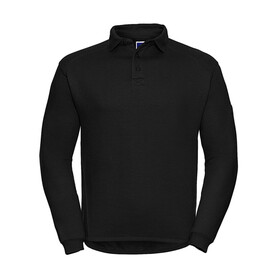Russell Europe Heavy Duty Collar Sweatshirt, Black, XS bedrucken, Art.-Nr. 212001012 Russell Europe Heavy Duty Collar Sweatshirt, Black, XS bedrucken, Art.-Nr. 212001012