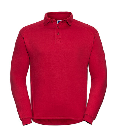 Russell Europe Heavy Duty Collar Sweatshirt, Classic Red, M bedrucken, Art.-Nr. 212004014
