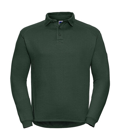 Russell Europe Heavy Duty Collar Sweatshirt, Bottle Green, 4XL bedrucken, Art.-Nr. 212005409