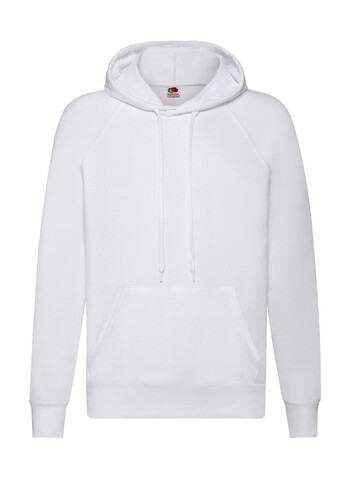 Fruit of the Loom Lightweight Hooded Sweat, White, M bedrucken, Art.-Nr. 212010004