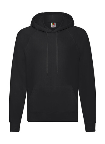 Fruit of the Loom Lightweight Hooded Sweat, Black, 2XL bedrucken, Art.-Nr. 212011017