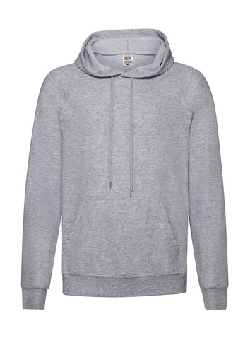 Fruit of the Loom Lightweight Hooded Sweat, Heather Grey, XL bedrucken, Art.-Nr. 212011236