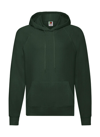 Fruit of the Loom Lightweight Hooded Sweat, Bottle Green, M bedrucken, Art.-Nr. 212015404