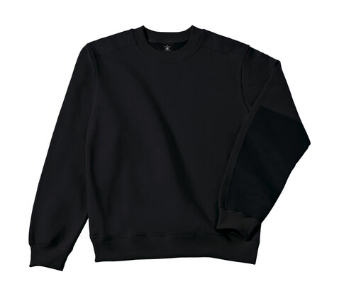 B &amp; C Hero Pro Workwear Sweater, Black, L bedrucken, Art.-Nr. 213421015