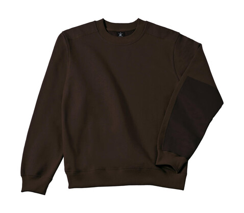 B &amp; C Hero Pro Workwear Sweater, Brown, M bedrucken, Art.-Nr. 213427004
