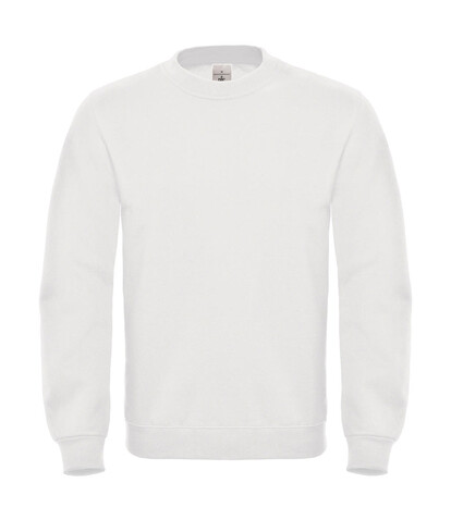 B &amp; C ID.002 Cotton Rich Sweatshirt, White, XL bedrucken, Art.-Nr. 215420006
